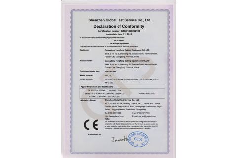 EU-CE Certification 6 certificate from Jiangsu Xinyuehai Commercial Kitchenware Co., Ltd