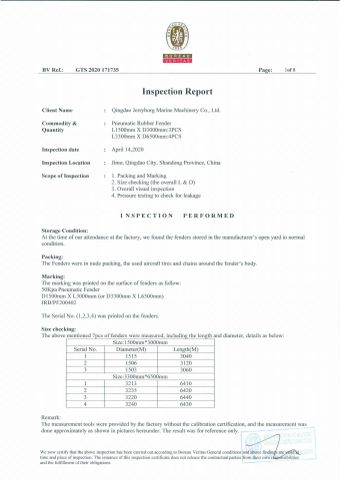 BV certificate certificate from Qingdao Jerryborg Marine Machinery Co., Ltd