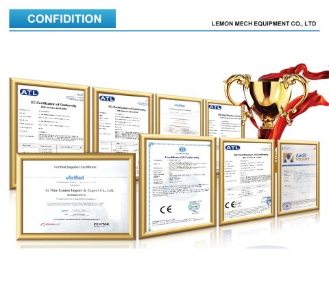CE certificate from Luohe Nine Lemon Import & Export Co., Ltd.