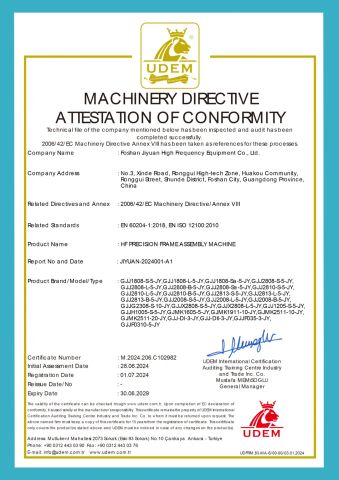 EN ISO 12100 certificate from Foshan Jiyuan High Frequency Equipment Co.,Ltd.
