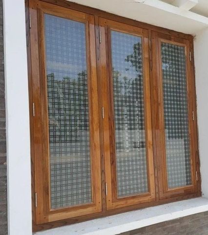 Original Teak wood Rectangular Jungle Sangwan window frames Style ...