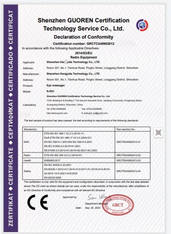 OPTIC certificate certificate from Dongguan Homerelax Technology Co., Ltd.