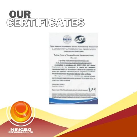 CNAS Certificate certificate from Ningbo Ezfocus Co., Ltd.
