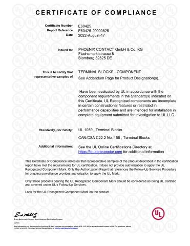 UL certificate from Nanjing Inter Tech Co., Ltd.