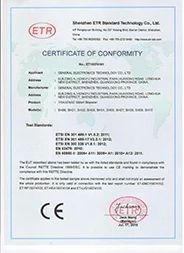 certificate certificate from Shenzhen Ainville Electronics Co.,Ltd.