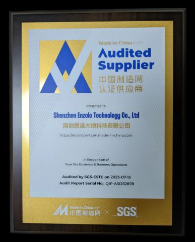 Made-in-China Audited Supplier certificate from Shenzhen Enzolo Technology Co., Ltd