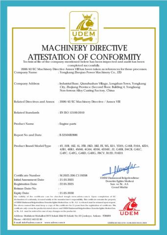CE certificate certificate from Yongkang Zheqiao Power Machinery Co., Ltd.