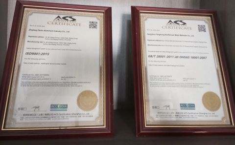 iso certificate from Hangzhou Alsign Traffic Facility Co., Ltd.