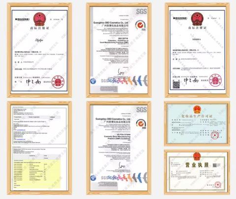 Certificate certificate from QINGYUAN KEMEI COSMETICS Co., LTD.
