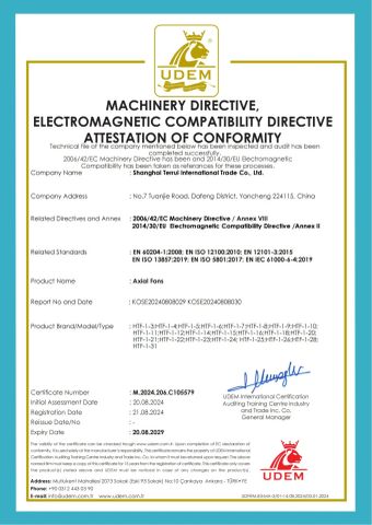 CE certificate from Shanghai Terrui International Trade Co., Ltd.