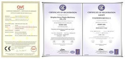 CE certificate from Qingdao Century Hengyuan Machine Co., Ltd.