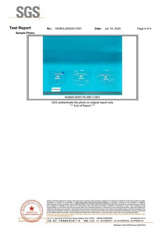 Poly bag food grade certificate from KAIPING FEILIYANG PACKING MATERIALS CO., LTD.