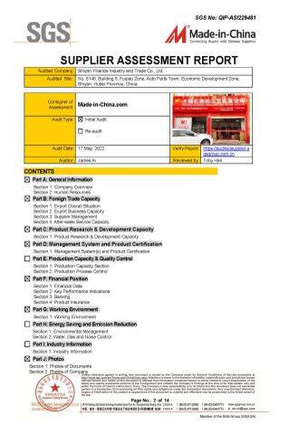 SGS certificate-2 certificate from Shiyan Yilianda Industry And Trade Co., Ltd.