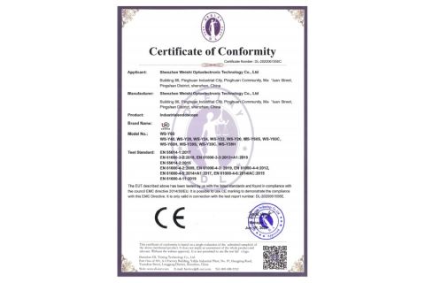 CE Certificate for Y certificate from Shenzhen Vsndt Co., Ltd.
