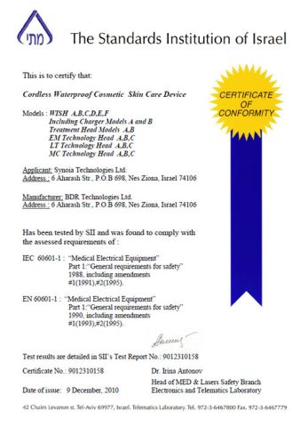 SII certificate from Zhongshan Qichuang Electric Co., Ltd
