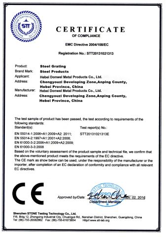 4 certificate from Hebei Donwel Metal Products CO., LTD