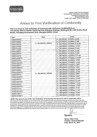 CE certificate for controller certificate from Sichuan Junyi Industrial Equipment Co.,Ltd