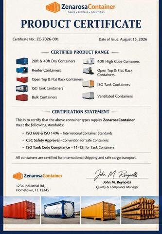 Product Certificate certificate from Paper Point Products