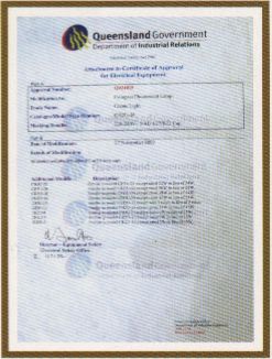 Queensland Certificate certificate from Ningbo Cheers Water Pump Co., Ltd.
