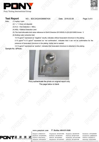 SS316-ROHS certificate from Rankoo Fastener Co., Ltd.