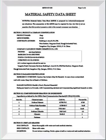 6 certificate from Yangzhou New Lotus Plastic & Daily Chemicals Co., Ltd.