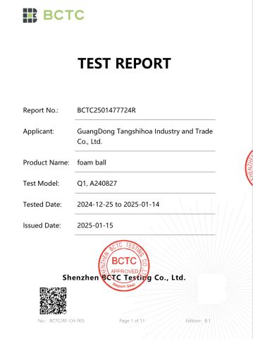 Product Inspection Report certificate from Guangdong Tangshihoa Industry and Trade Co., Ltd.