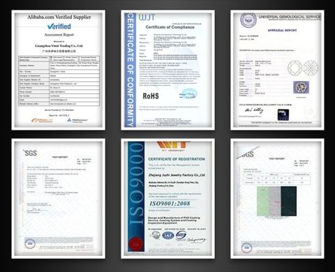 CERTIFICATION certificate from Dianzi Jewelry Manufacture Co., Ltd