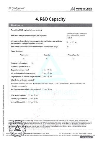 TUV-Rheinland certificate from Shandong Asgard Import&Export Co., Ltd