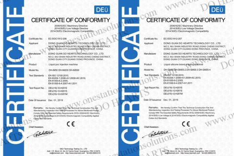 CE CERTIFICATE1 certificate from DONG GUAN DO HEARTS TECHNOLOGY CO.,LTD.