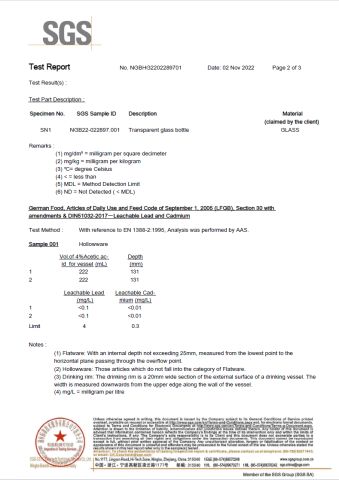 LFGB certificate from Ningbo U-Per Consumer Goods Co., Ltd.