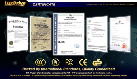 CERTIFICATE certificate from Guangzhou Fdn Autolighting Company Limited.
