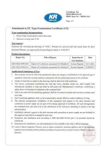 MED Certificate certificate from Zhenjiang Normanship Co., Ltd.