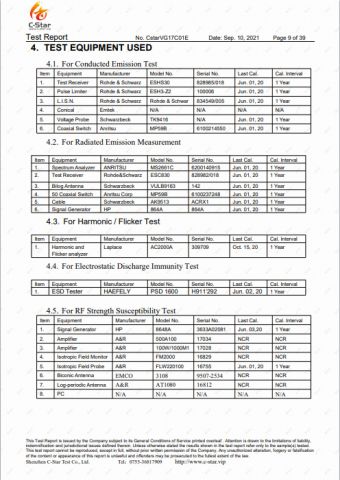 CE certificate for Europe standard 9 certificate from Foshan City DaiNi Electronic Technology Co., Ltd.