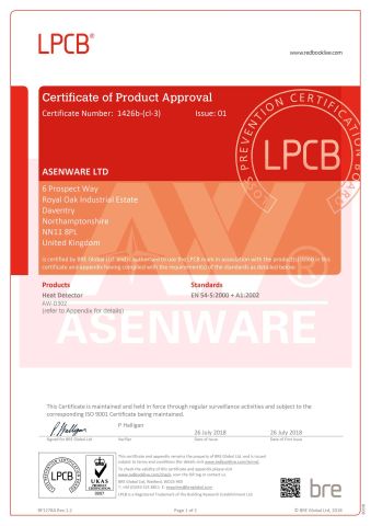 LPCB Certificate certificate from Shenzhen Asenware Test and Control Technology Co., Ltd.