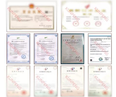 Product Certificates certificate from Qingdao Peaklot Auto Parts Co., Ltd.