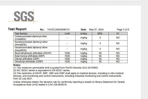 O ring Rohs certificate of Xingtai Hongmao Auto Part Co., Ltd. – certificate photo, supplier certificates section