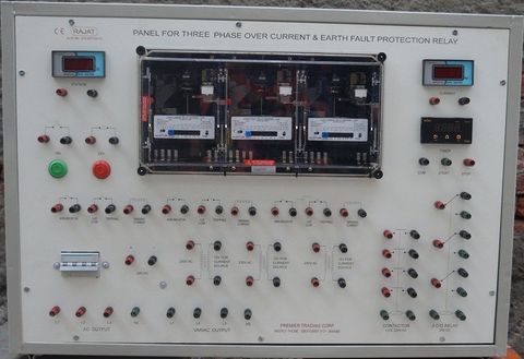 Panel For Three Phase Over Current & Earth Fault Protection Relay, For ...