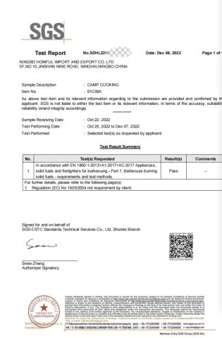SGS certificate of JOYCE (HK) INTERNATIONAL LTD – certificate photo, supplier certificates section