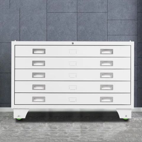 Metal A0 Paper Map Cabinet Plan 5 Drawers Filing Cabinet Steel A1 Paper ...