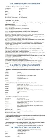 CPC certificate from Hunan Yushi Toy Co., Ltd.