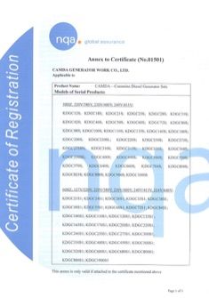 CERTIFICATE certificate from Hunan Along New Energy Technologies Co., Ltd.