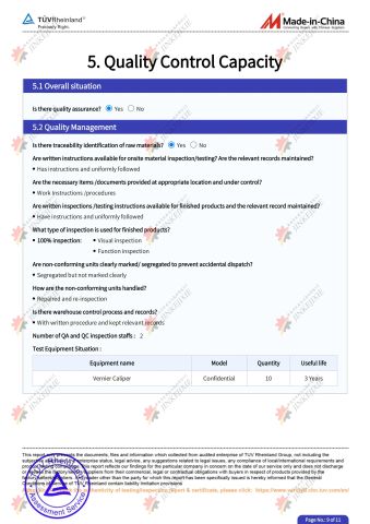 Rheinland offline entity certification certificate from Anhui Jinke Foodstuff Machinery Co., Ltd.