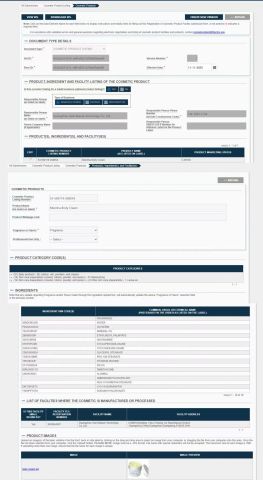 body cream FDA certificate from Guangzhou Yami Beauty Technology Co., Ltd.