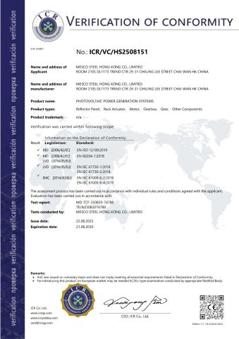 CE certificate of Dalian Times Steel Co., Ltd. – certificate photo, supplier certificates section