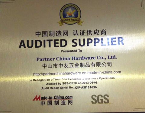 Autited supplier-2013 certificate from Zhongshan Zoomerry Bathroom Accessories Co.,Ltd
