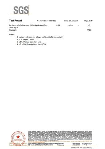 Red nets certificate from KAIPING FEILIYANG PACKING MATERIALS CO., LTD.