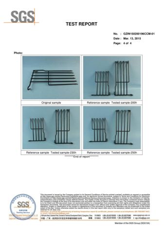 SGS REPORTS certificate from Foshan Nanhai Highfly Hardware & Plastic Products Co., Ltd.
