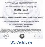 ISO Certificate certificate from Ningbo Movel Scientific Instrument Co., Ltd.
