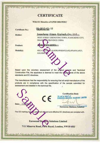CE Certificate for Eyelash certificate from Juancheng Simon Eyelash Co., Ltd.
