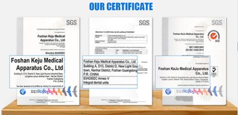 Certification certificate from Foshan Keju Medical Apparatus Co., Ltd.